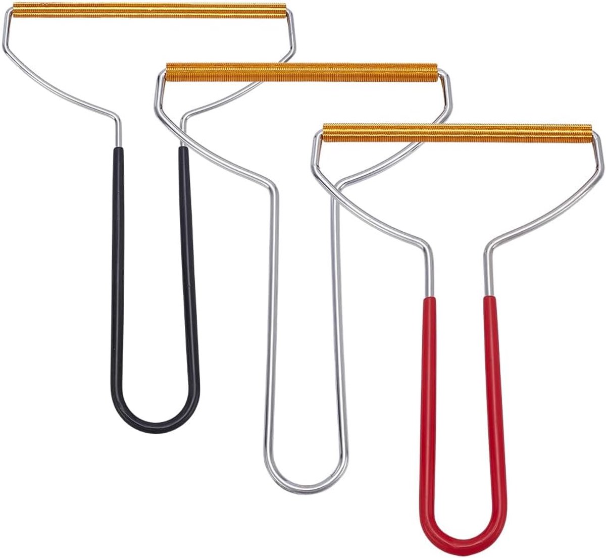 3Pcs Wol Persen Mat Schoonmaakgereedschap Pluisverwijderaar Voor Quilten Stof Scheerapparaat Met Houten Handvat Voor Meubels Tapijt Hark Borstel Voor Huisdier Ontharing Tool