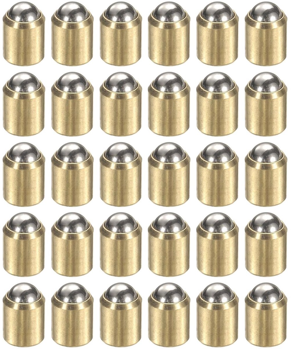 20 stuks kogelterugtrekveren, 12 x 16 mm, messing, positioneerkralen, kogelveren, kogelterugtrekveer, kogelsluiting voor deur, kast, mechanische apparaten, meubels