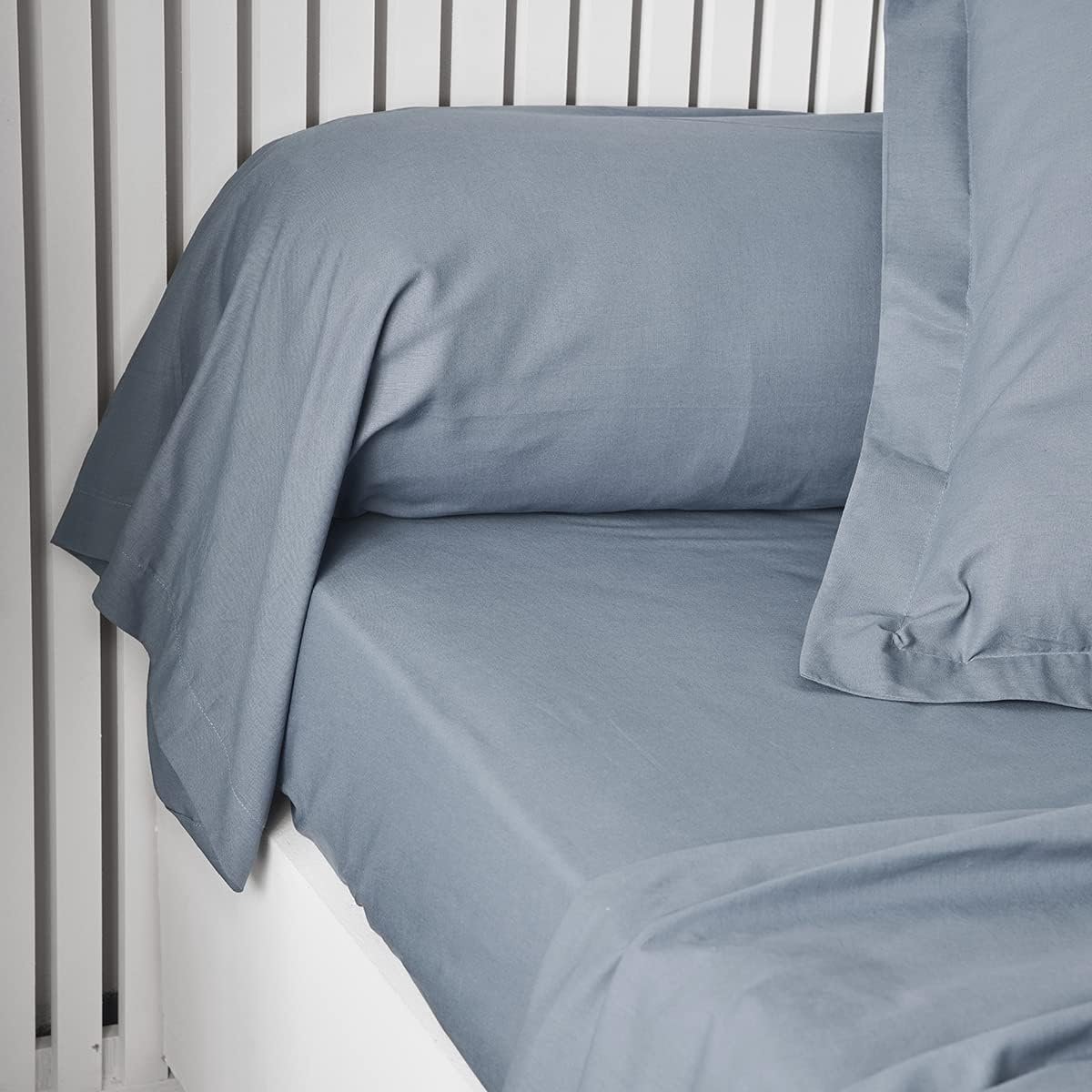 Essential – kussensloop voor nekrol, 45 x 185 cm, 100% katoen, effen