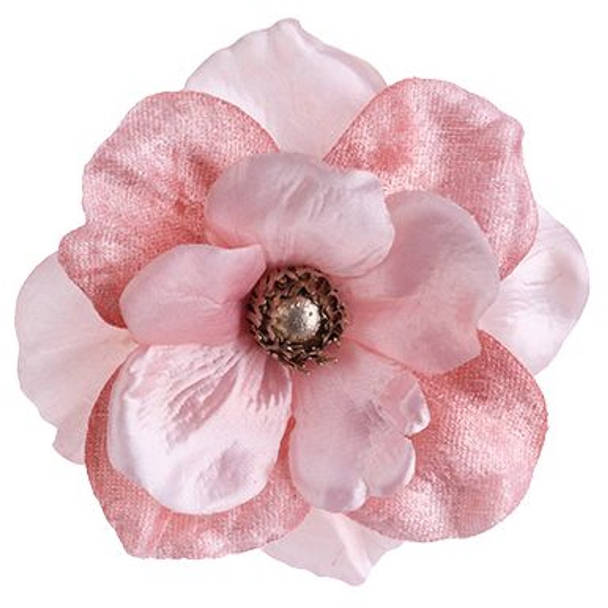 Bloem Anemone met clip - roze - dia.11H5cm