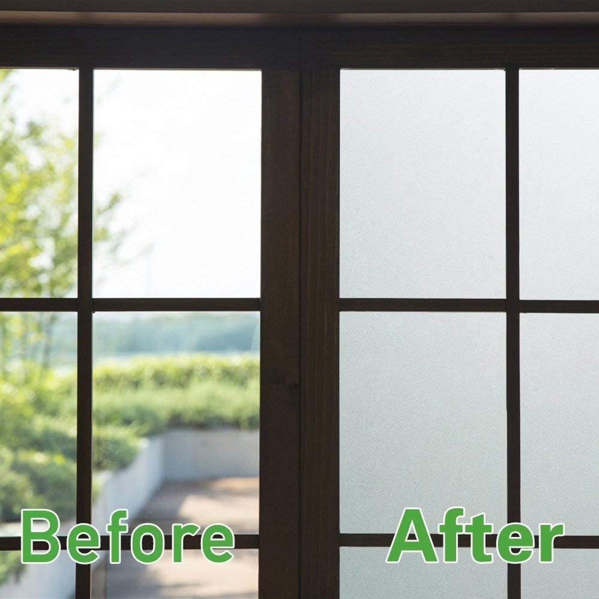 Zindoo Anti-glare Blackout Window Film Anti-UV Privacy Protective Film Blackout Glass Film Electrostatic Film Matte - ShopVlot