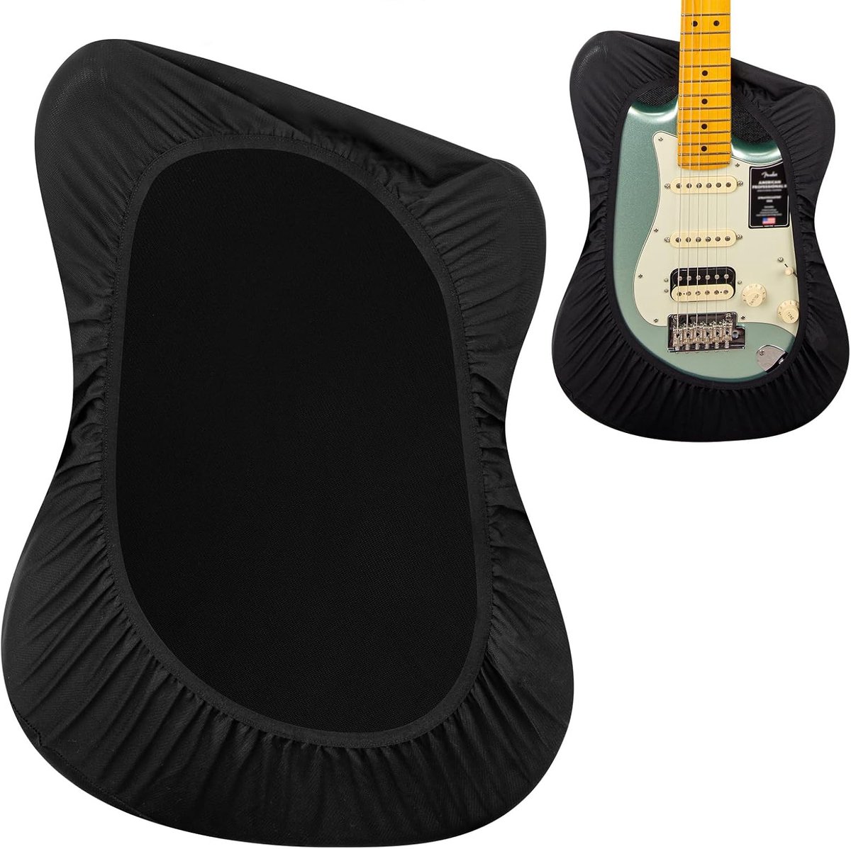 Musiin Premium Black Dust Cover for Acoustic and Bass Guitars - ShopVlot