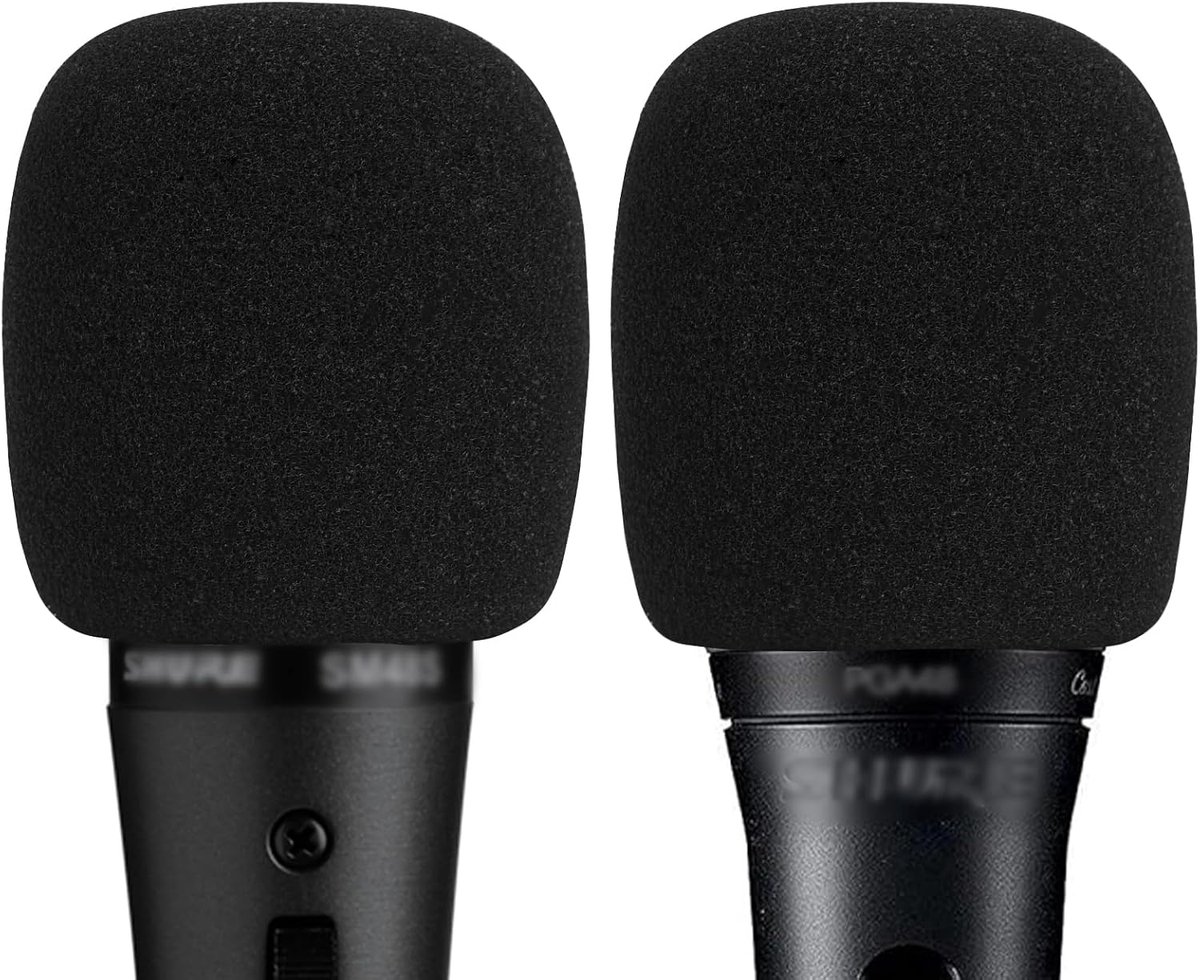 Musiin Microphone Foam Windscreen Compatible with Shure SM48, SM86, PGA48, SM58LC, BETA58A, WA713 Handheld Vocal - ShopVlot