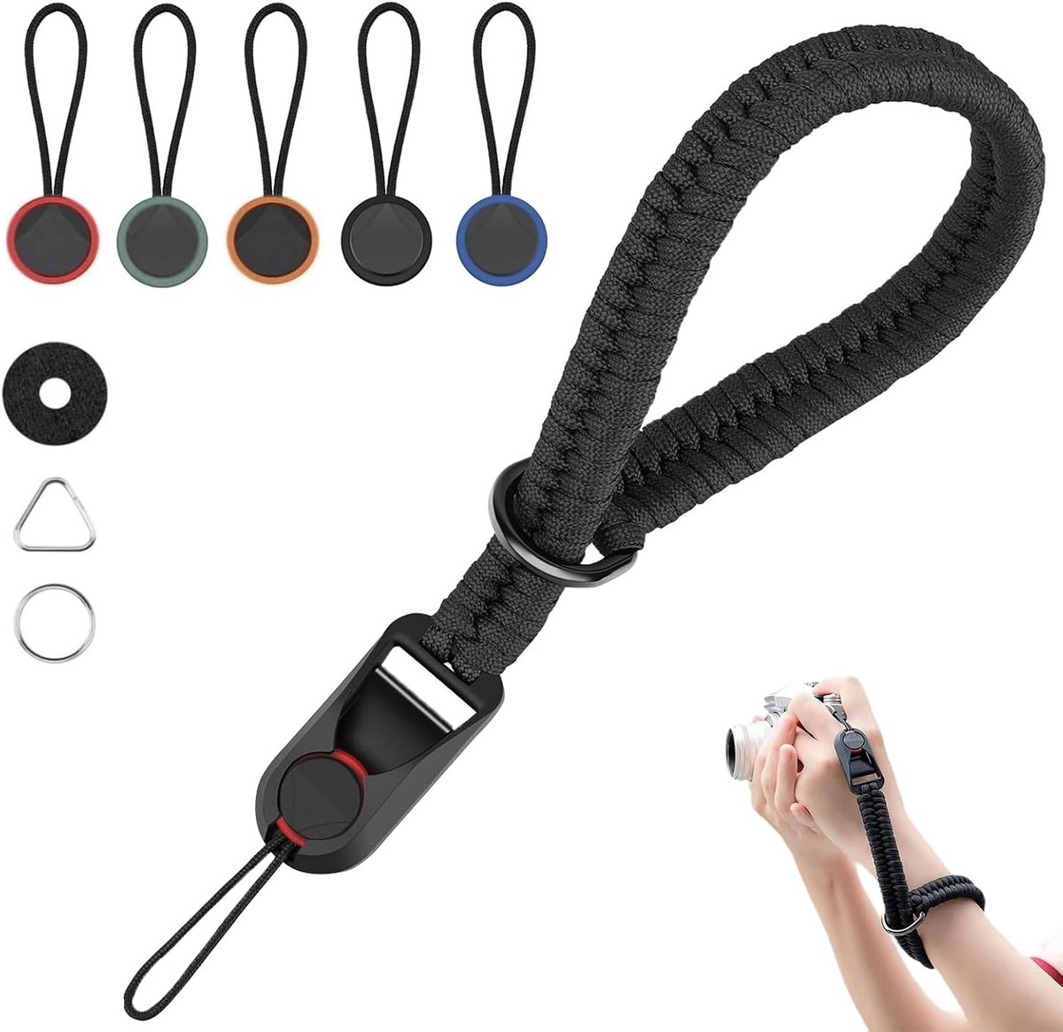 Camera Wristband, Set of 6 Camera Wristbands, Camera Strap and Quick Release Strap, 1 Camera Wristband with 5 Quick - ShopVlot