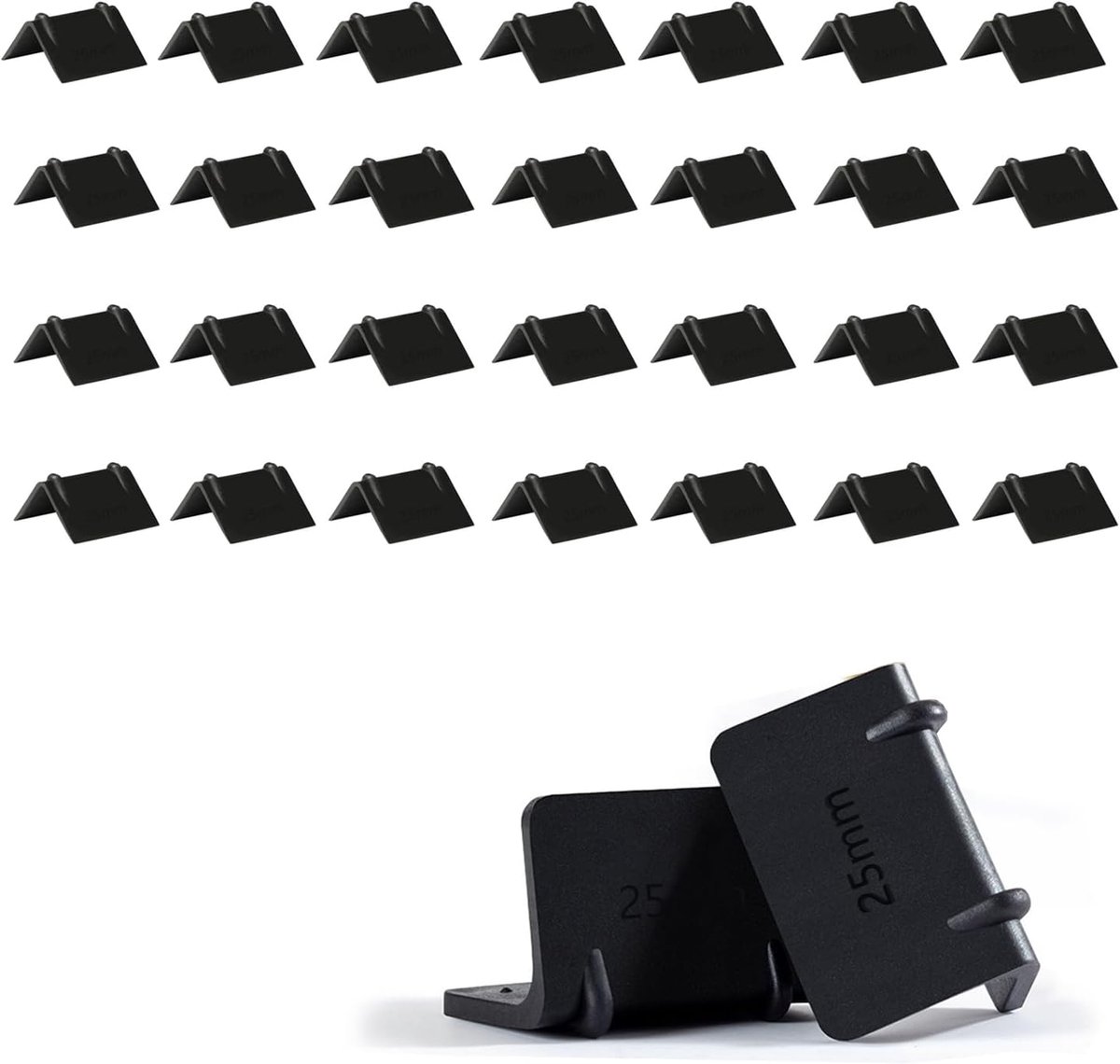 30 Pieces Robust Edge Protection Corners Plastic For 25mm Wide Lashing Straps and Truck Black Protective Corners for - ShopVlot