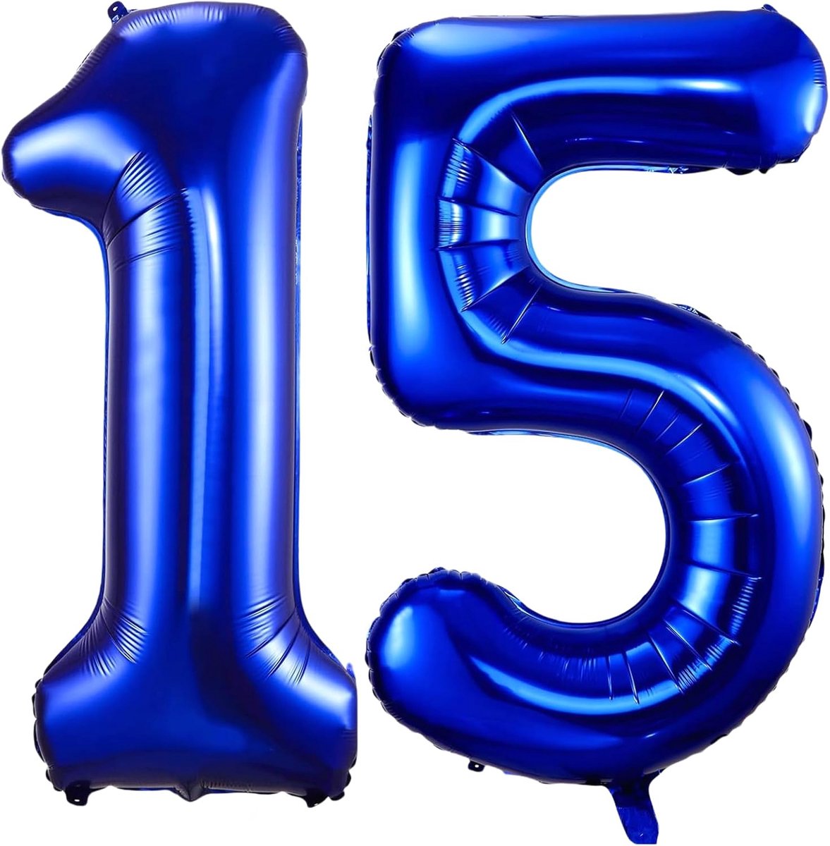Number 15 Balloon Navy Blue Number 15 Balloons 40 Inch Large Self Inflating Foil Balloons Number 15 Navy Blue 15 - ShopVlot