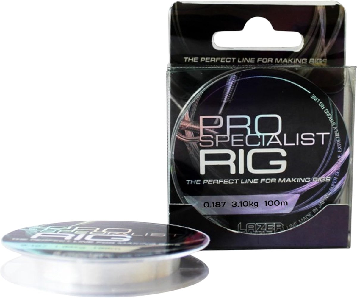 Monofil Fishing Line 100 m Diameter 0.18 mm Test 3.1 kg - Transparent Line Cord for Pikeperch, Perch, Trout, Carp - ShopVlot