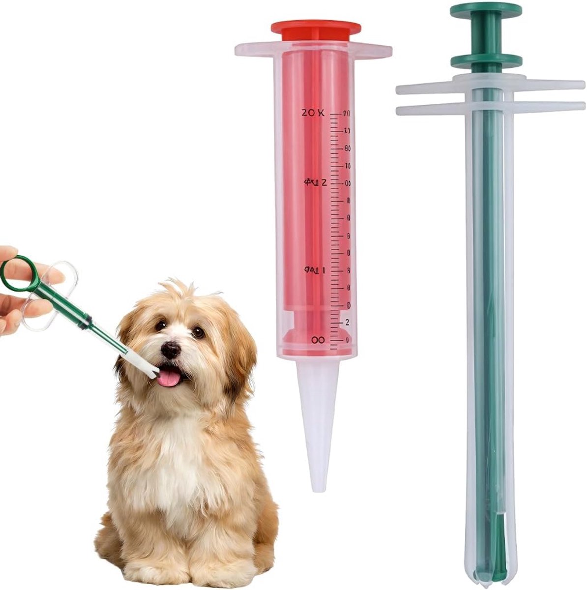 Lance Pilule Chat, Animaux Médecine Distributeur,Seringue voor Dieren Companions, Veilig Herbruikbaar Geschikt voor - ShopVlot