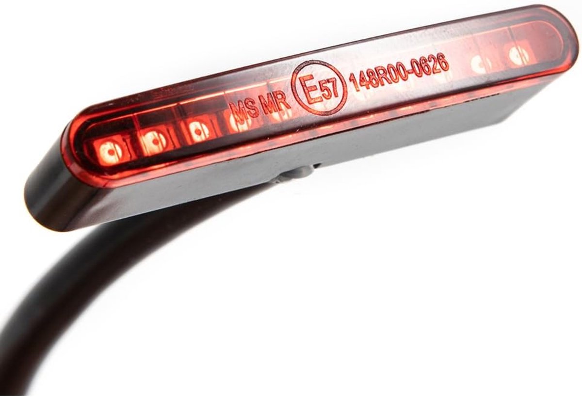 Mini Motorcycle Tail Light LED Motorcycle Brake Stop Lamp for Scooter ATV Cafe Racer Bobber Tail Lights (Red) - ShopVlot