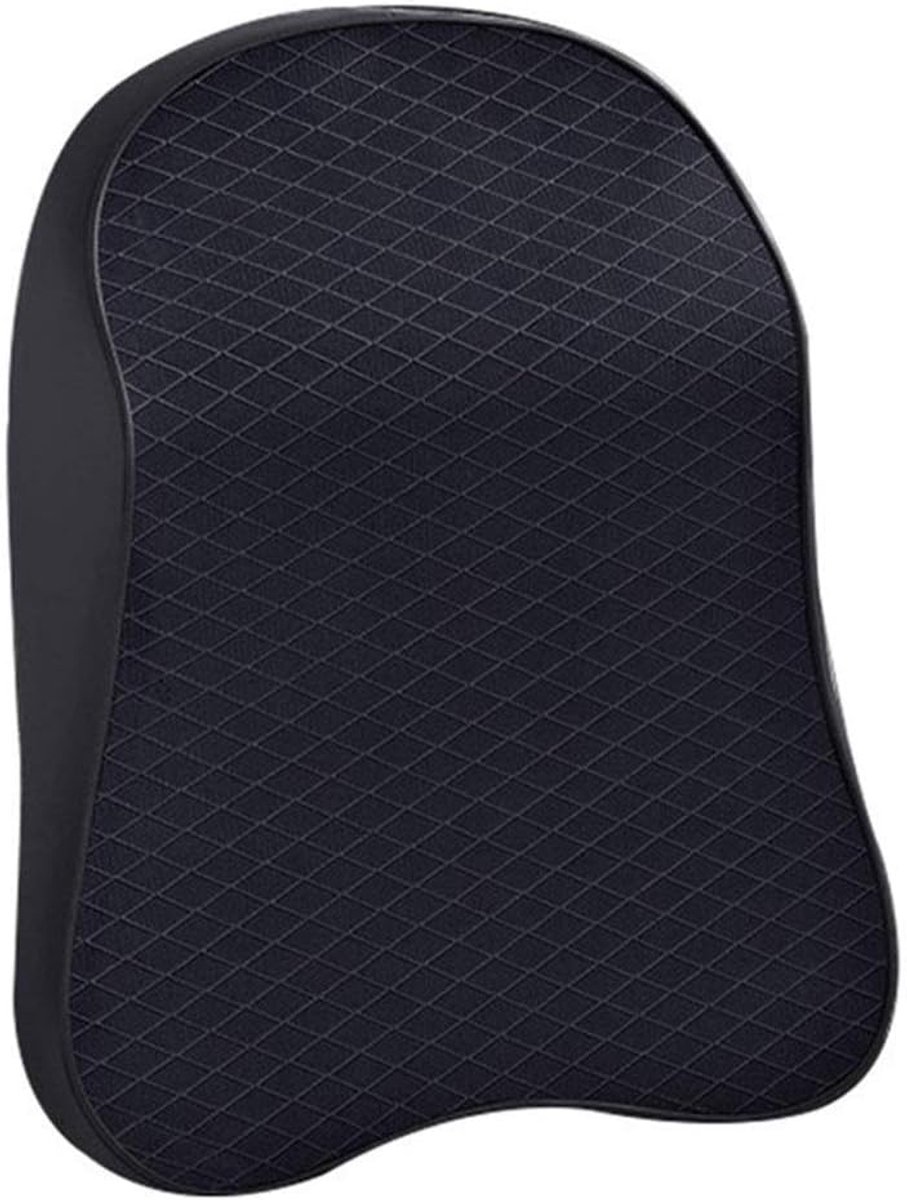 3D Memory Foam Car Neck Pillow PU Leather Car Pillow Waist Rest Pillow Seat Back Rest Lumbar Pillow for Car - ShopVlot