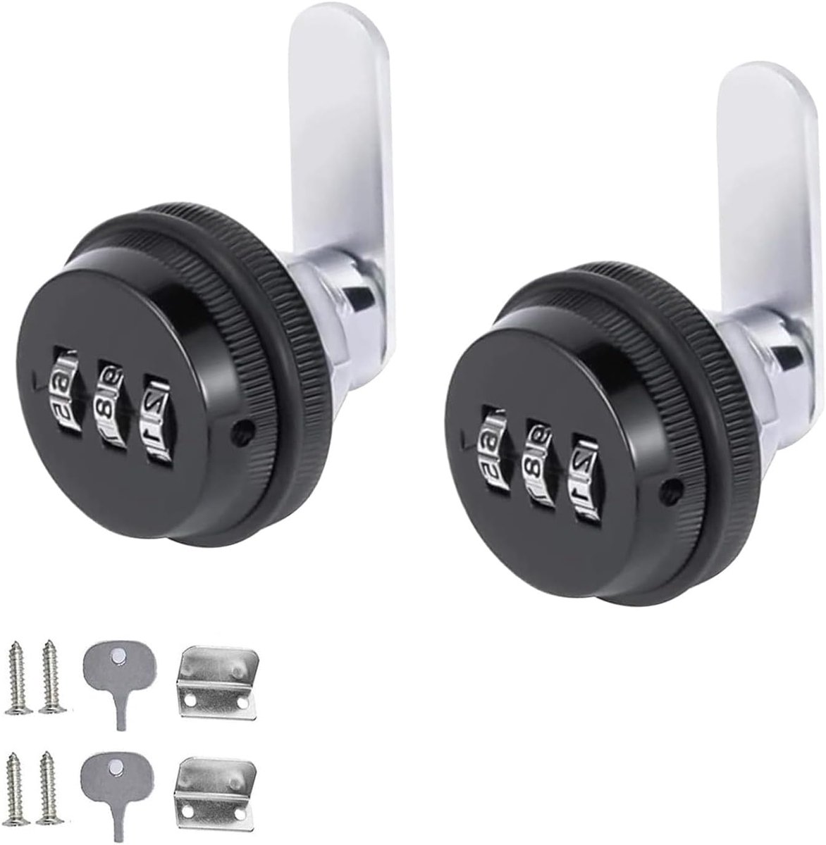2 Pcs Mailbox Combination Lock, Password Mailbox Lock, Cam Lock, Furniture Locks Mailbox Lock for Mailbox, Drawers - ShopVlot