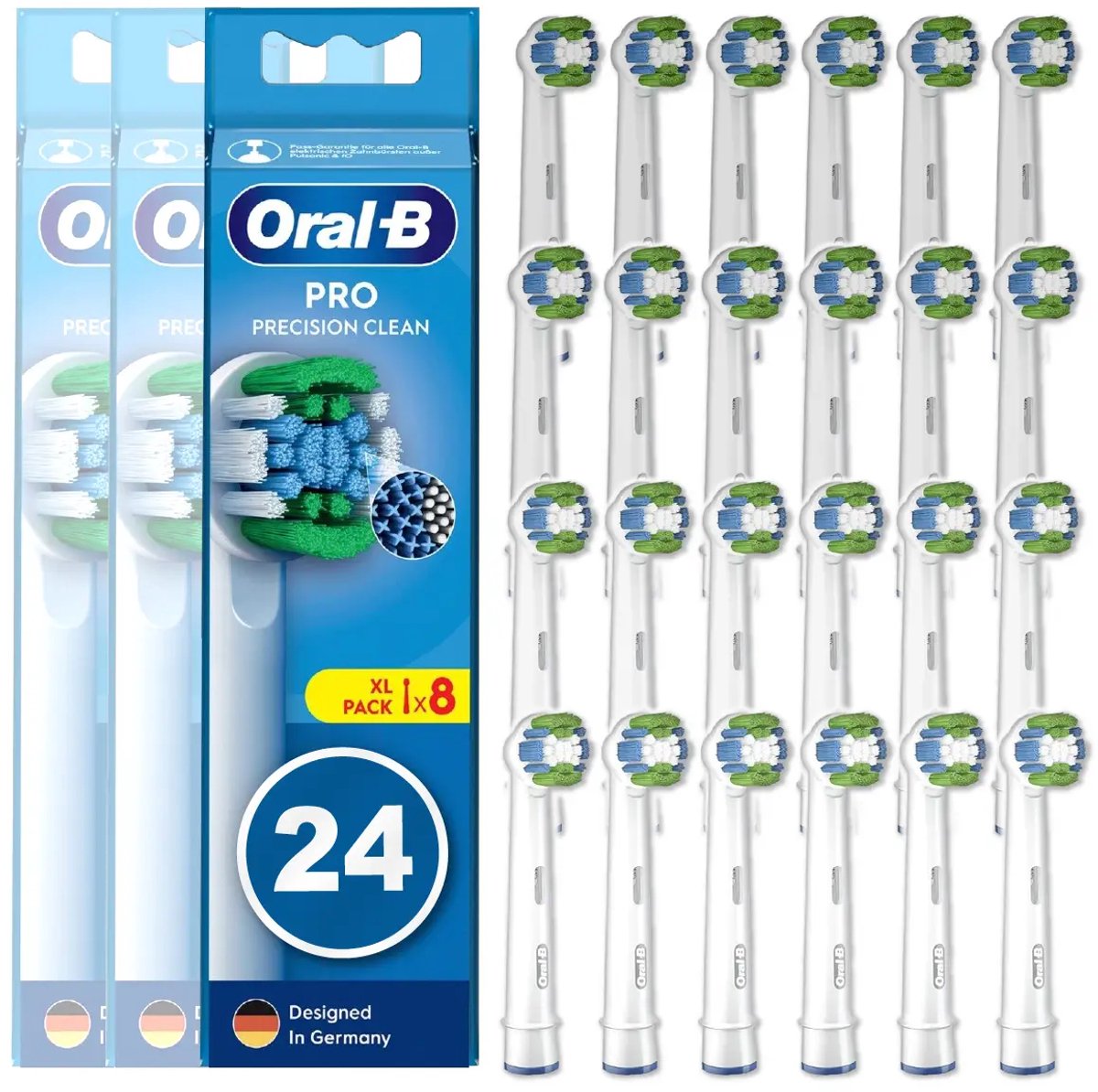Bol.com Oral B Opzetborstels - 24 stuks - Eb20-4 Precision Clean Voordeelverpakking aanbieding