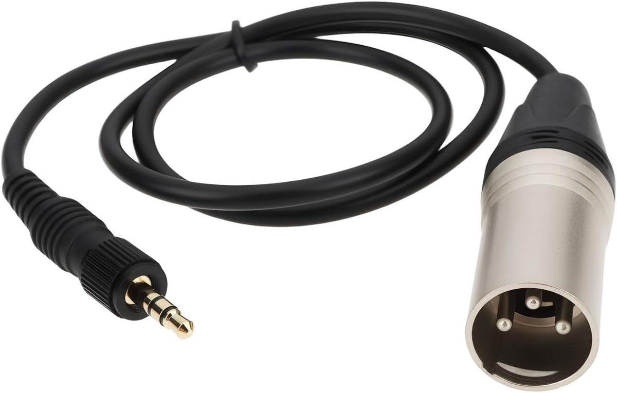 3,5 mm TRS naar XLR 3-pins gebalanceerde microfoonkabel 50 cm korte patchkabel compatibel met Sony UWP-V1 UWP-D11 - ShopVlot