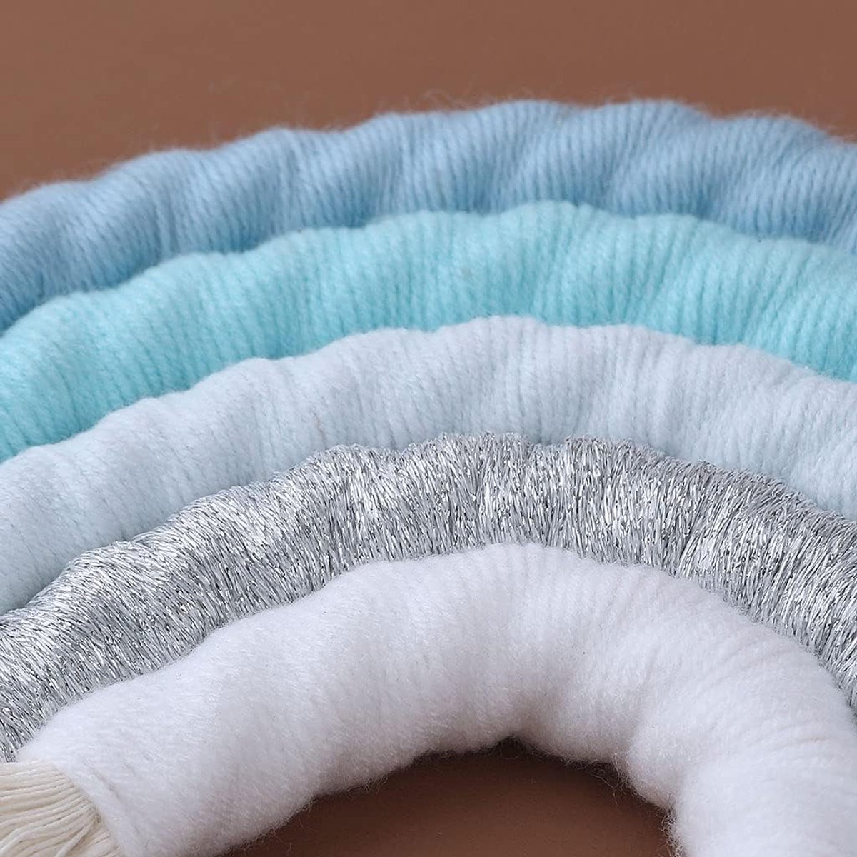 LEEleegang Macrame Rainbow Wall Decoration Boho Nursery Baby Kids Room Home Decor Baby Shower Rainbow Decor - ShopVlot