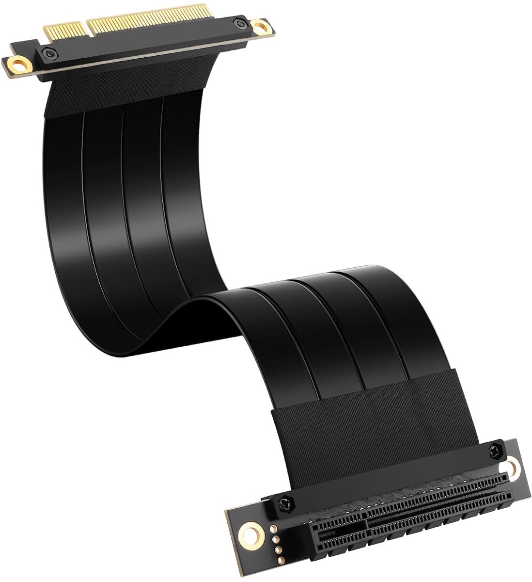 SinLoon PCIe 3.0 X8 Extension Cable PCI-E 8X Male to Female Riser Cable 25CM (90 Degree M/V) - ShopVlot