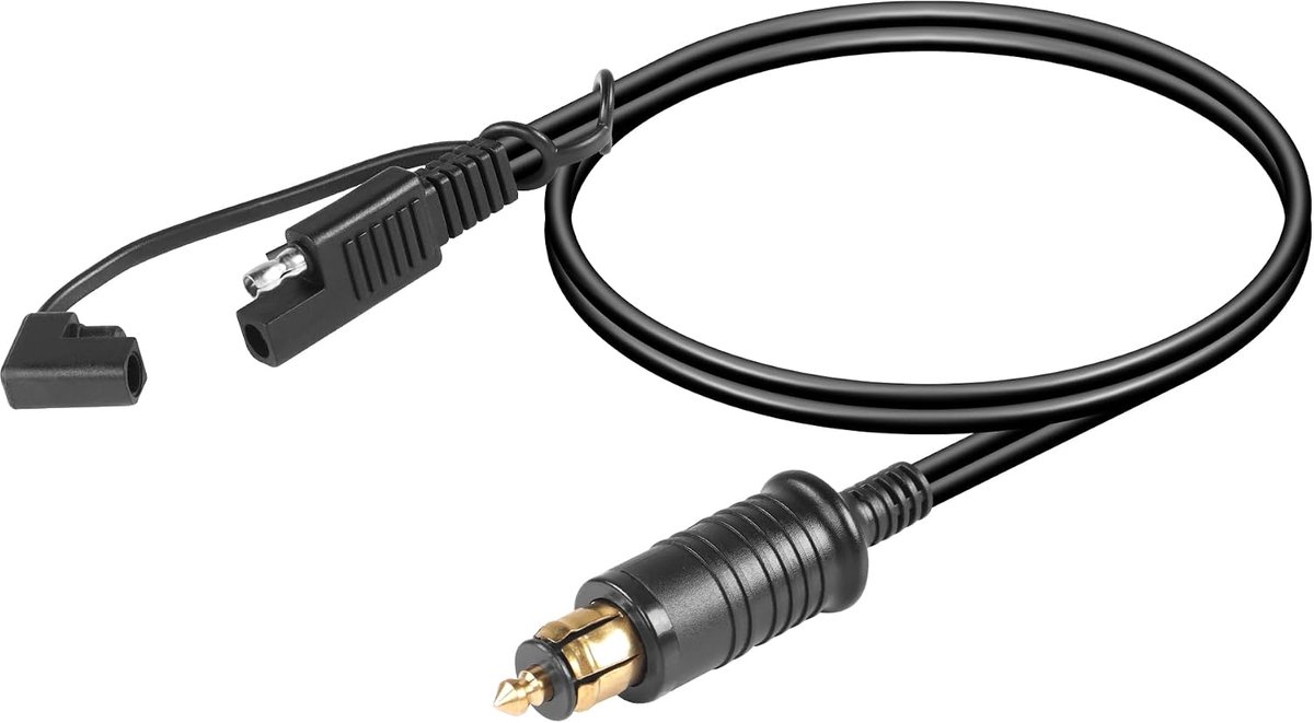 SinLoon DIN Hella Powerlet Plug to SAE Adapter Connector 12-24V 18AWG Wire with Dust Cover Quick Release and - ShopVlot