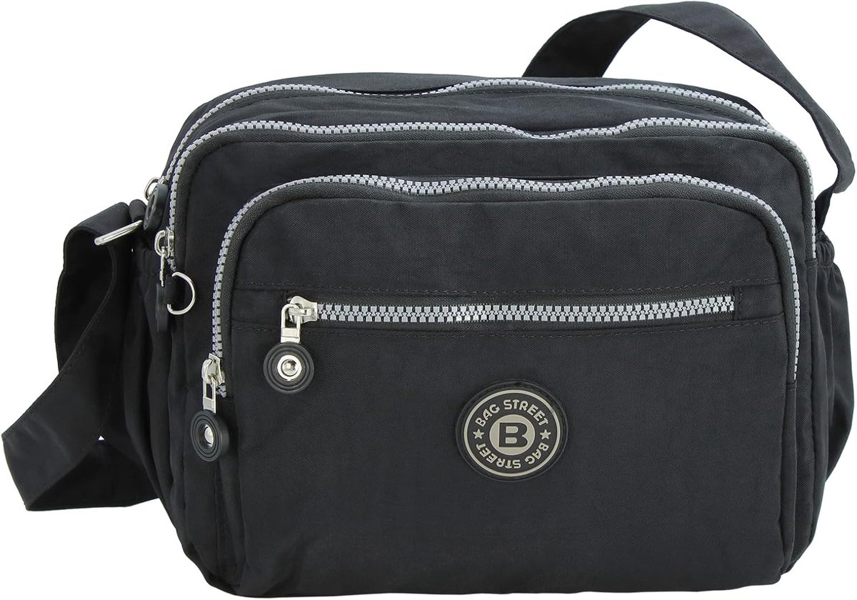 BAG STREET Shoulder Bag Ladies Crossbody Bag Lightweight Nylon Leisure Bag Many Compartments Sporty Casual Hobo - ShopVlot