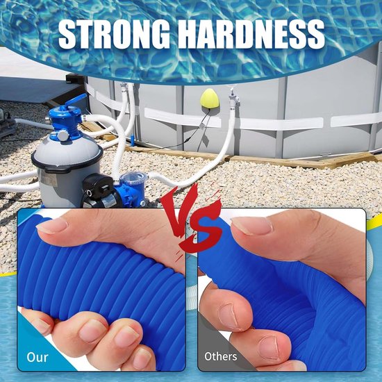 Solidchoice - 32 mm Zwembadslangen, 2 Stuks met 4 RVS Klemmen van Solidchoice — afbeelding 4