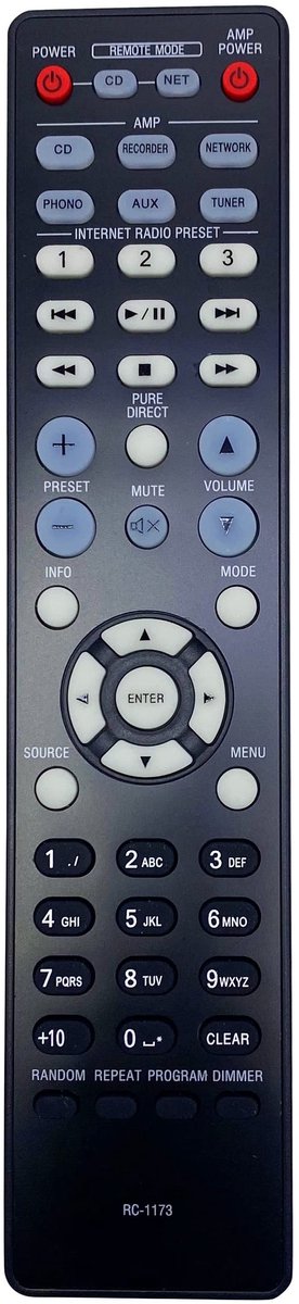 Solidchoice - Afstandsbediening RC-1214 voor HiFi Systemen