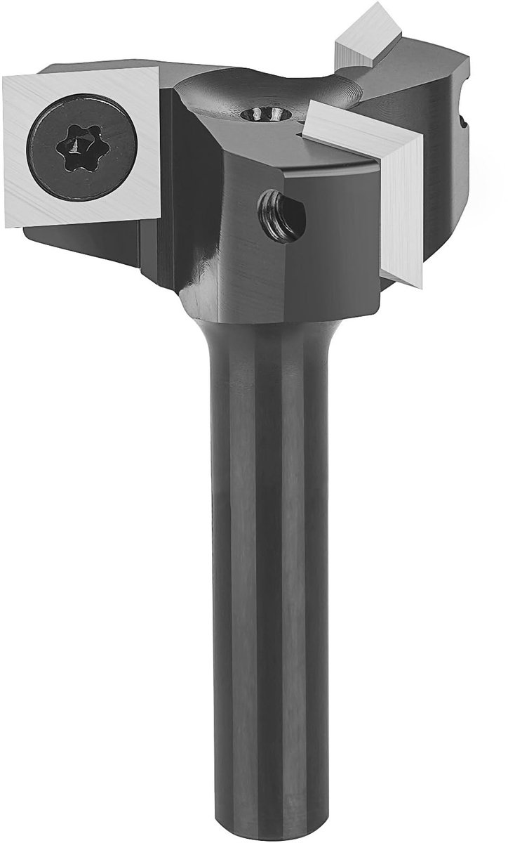 SnelShoppen - 8mm Planer Cutter 35mm Diameter met HW Inserts - 3 Flutes CNC Houtbewerking Frees voor Router - Efficiënte Hout Snijgereedschap
