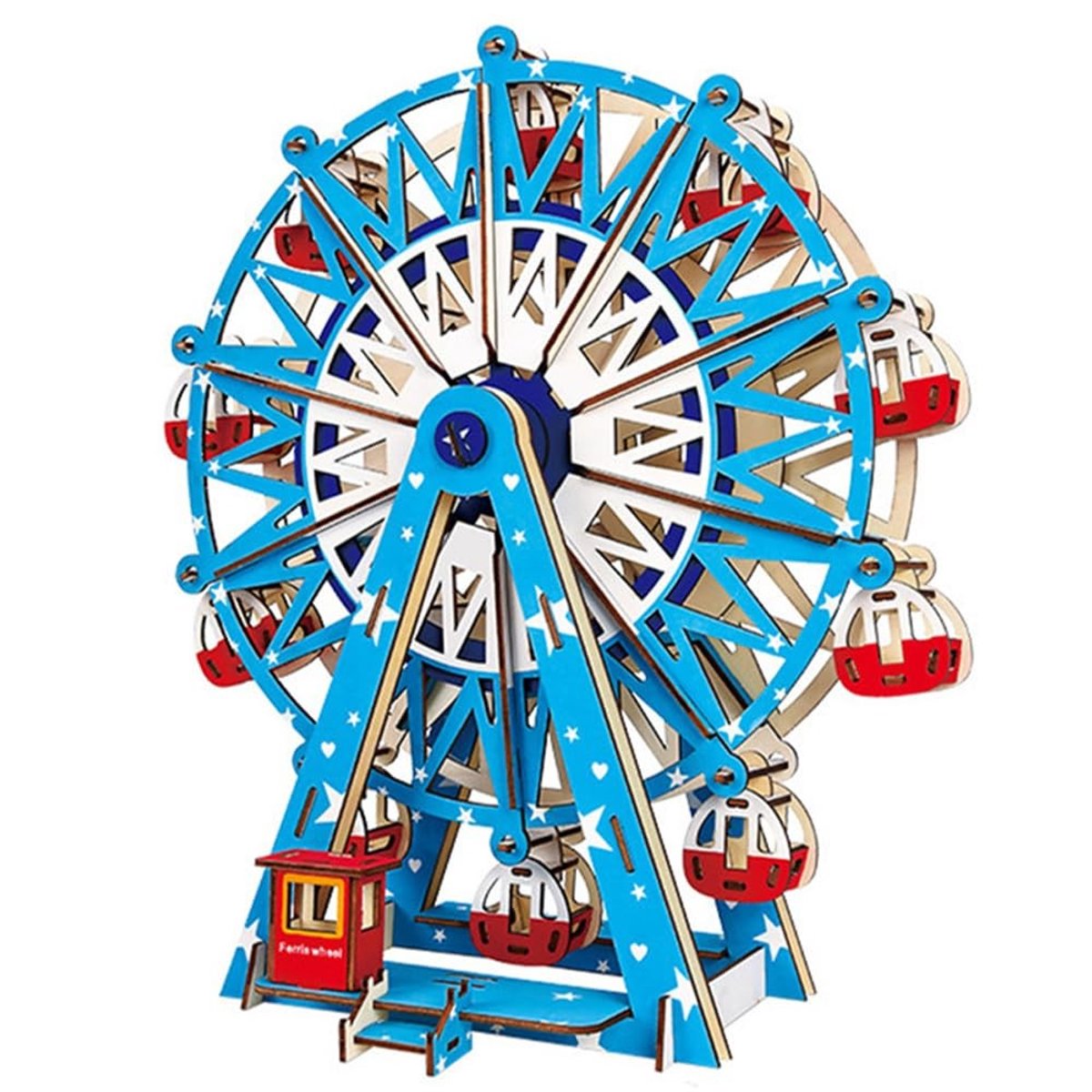 Solidchoice - DIY Houten Modelbouwset voor Kerst met Ferris Wheel