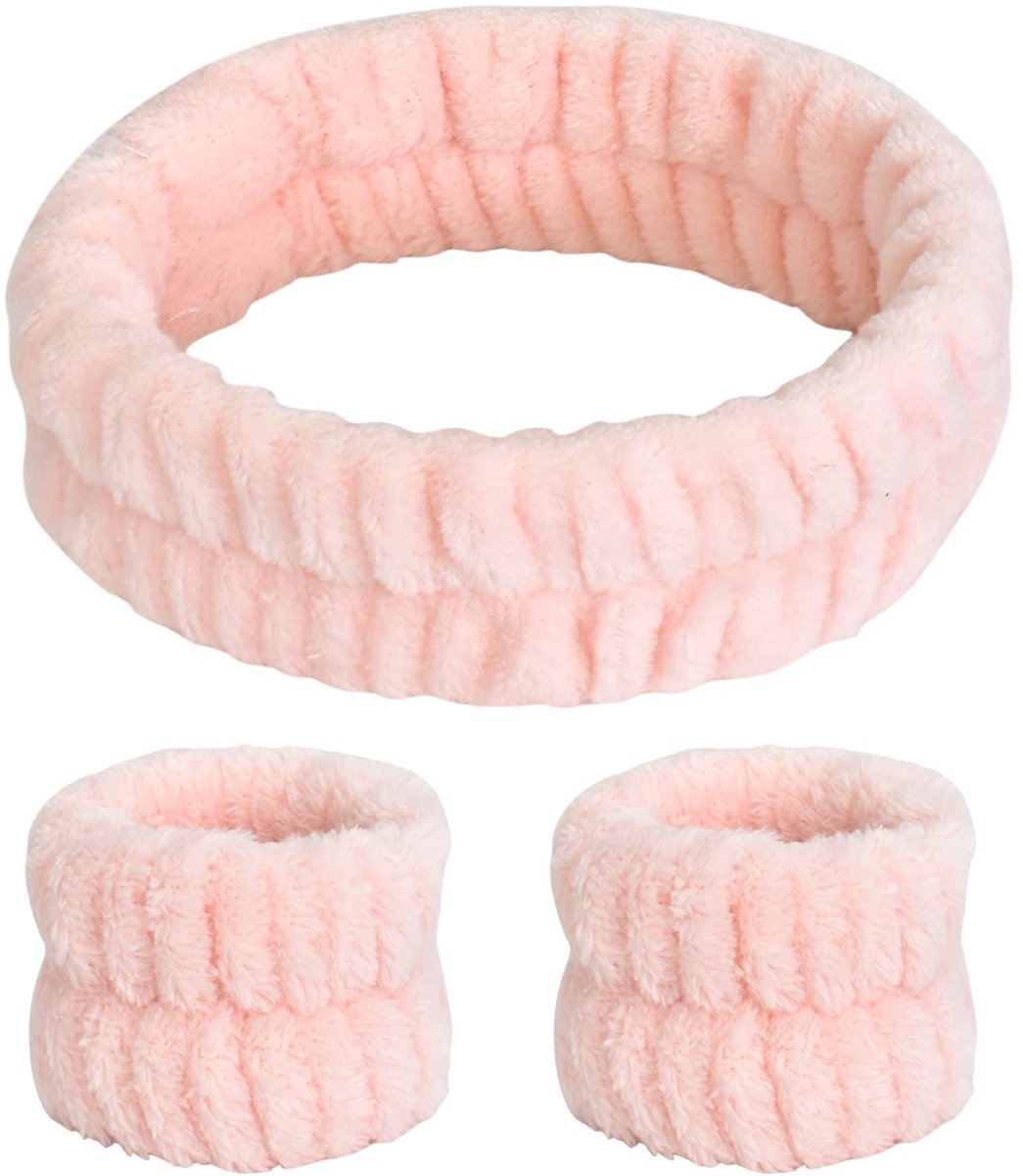 Solidchoice - Hoofdband voor Vrouwen met Armbanden voor Make-up en Spa