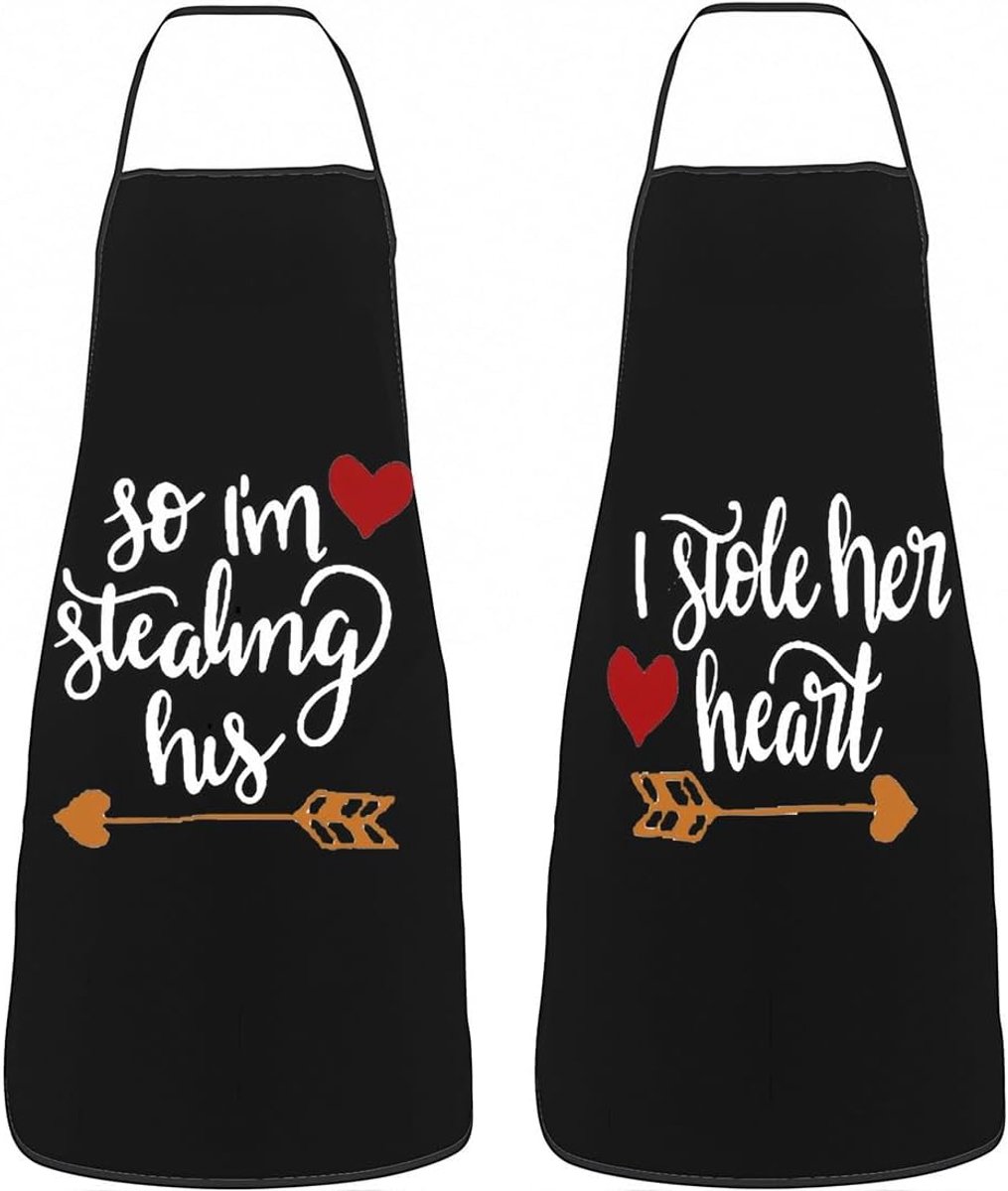 Kookschort voor stellen - Verstelbaar - Grappig koppel cadeau - Perfect voor bruiloften - ShopVlot