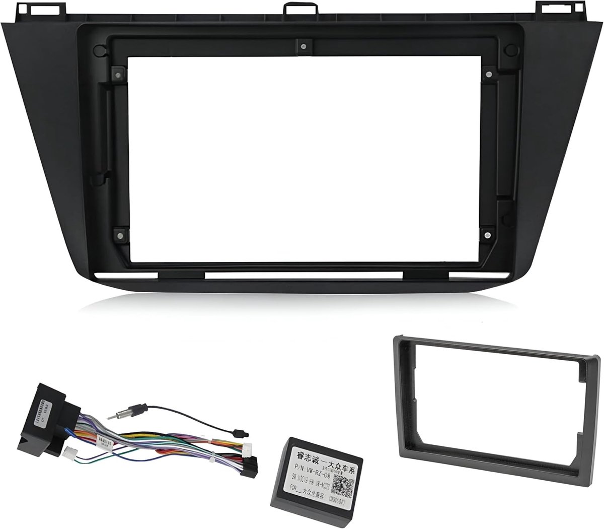 Radio panel kit 9" / 10.1" inches - bevestigingskit - zwart - herstel van stuurbediening - ShopVlot