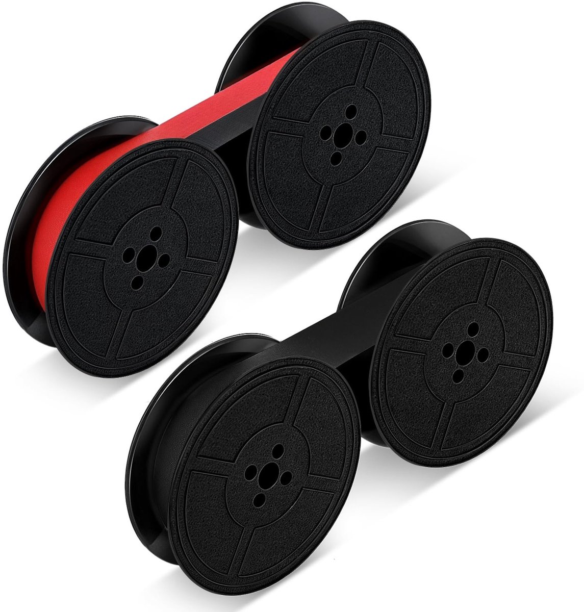 Solidchoice - 2 Rollen Nylon Typewriter Ink Ribbon in Zwart en Rood