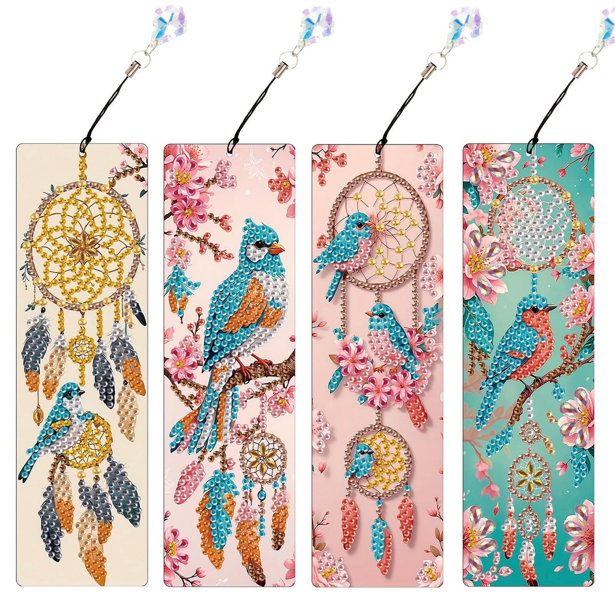Solidchoice - 4 Stuks DIY Boekenleggers met Tassels
