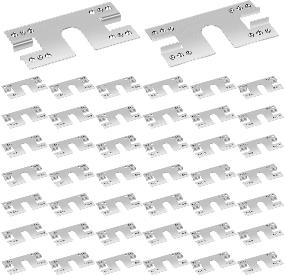 Solidchoice - Set van 50 PV Aardingsklemmen voor Zonnepanelen, 28 x 50 mm