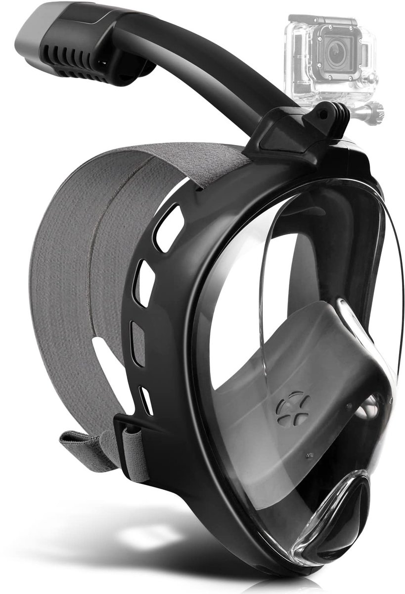 Solidchoice - Volledig Snorkelmasker met 180° Panoramisch Zicht en Anti-Fog Systeem