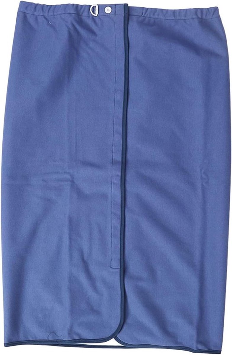 Draagbaar donkerblauw katoenen incontinentiematras voor volwassenen in XL formaat, ideaal voor ouderen zorg met comfortabele en absorberende bedpads