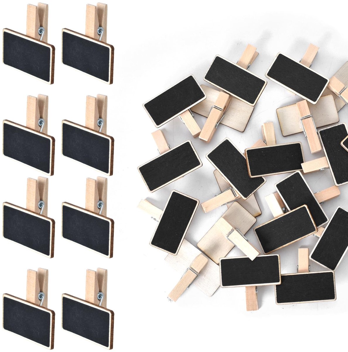 Solidchoice - Set van 50 Mini Bordclips voor Memo's en Prijsetiketten
