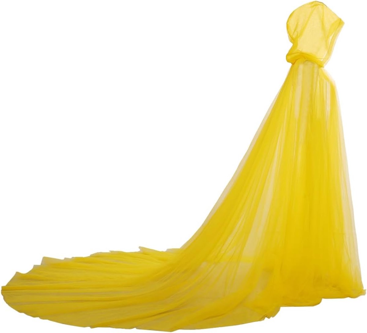 Huwelijkscape met Kap - Lange Tulle Elf Robe - Chapel Voile Mantilla - Perfect voor Bruidslook - ShopVlot