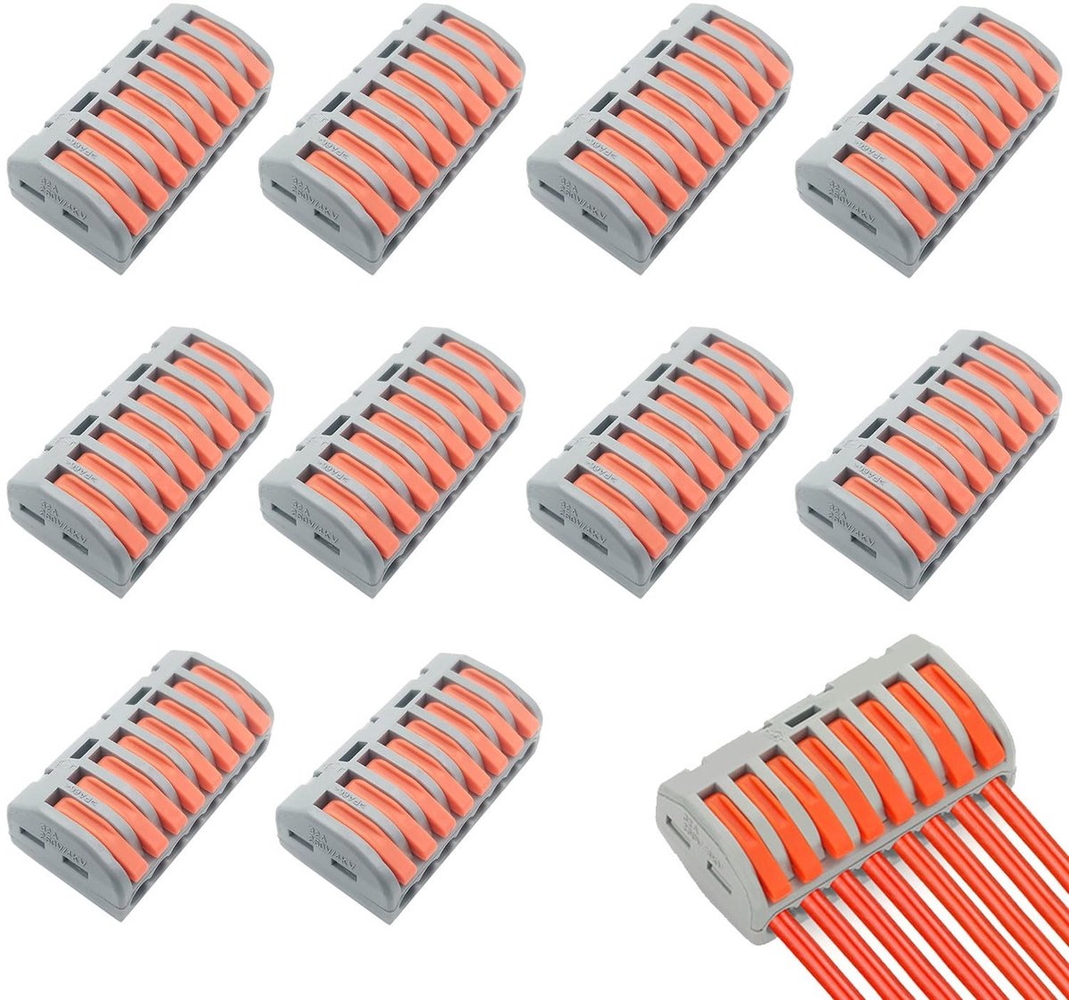 Solidchoice - 10 Stuks Compacte Kabelconnectoren voor Elektrische Aansluitingen