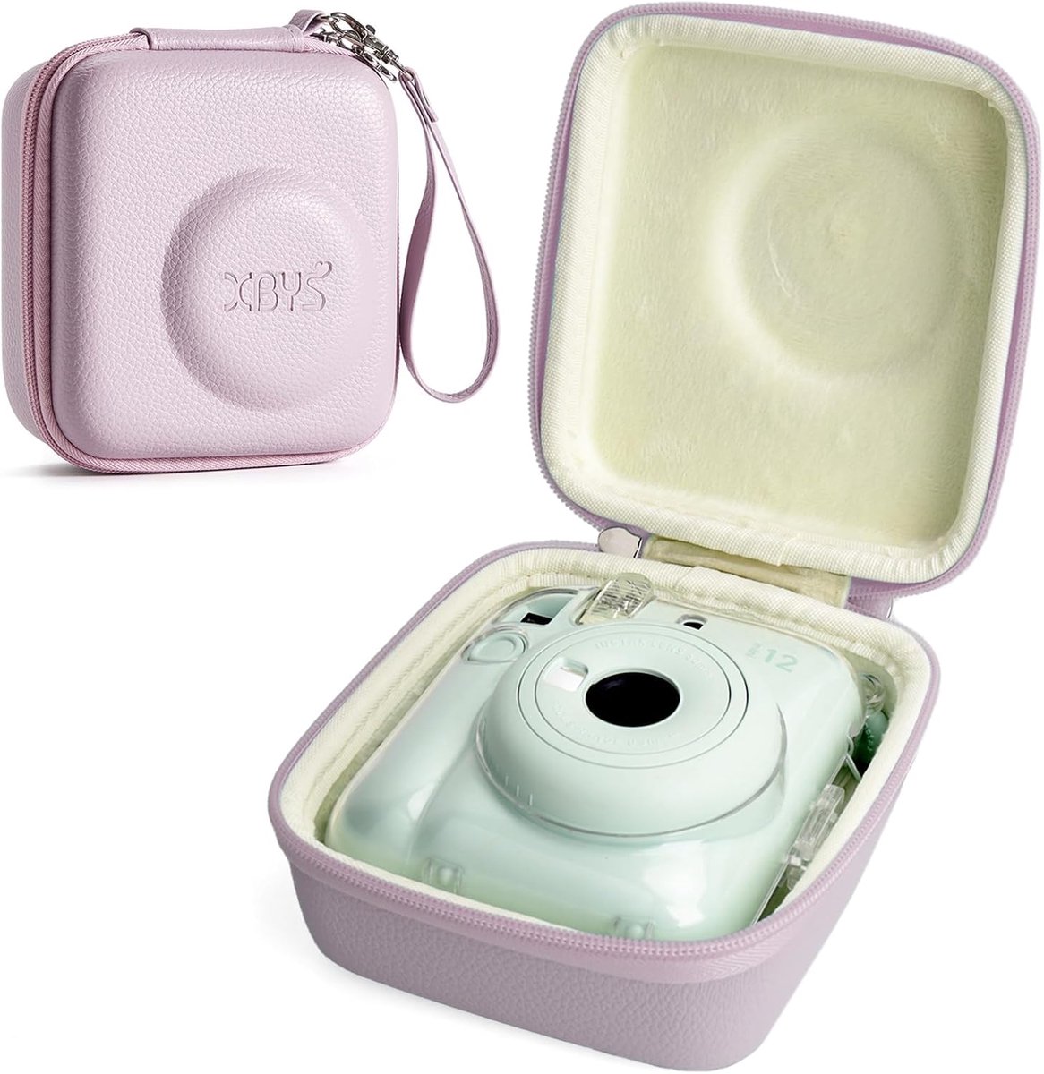 Harde cameratas voor Fujifilm instax mini 12 - paars - compacte opbergtas - beschermt uw camera - ShopVlot