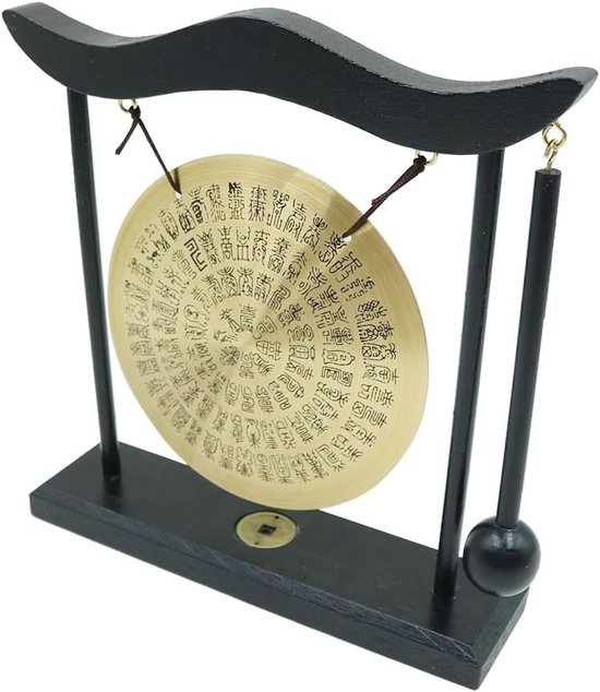 Feng Shui gong 20 cm - messing tafelgong - rustgevend geluid - perfect voor meditatie - ShopVlot — afbeelding 5