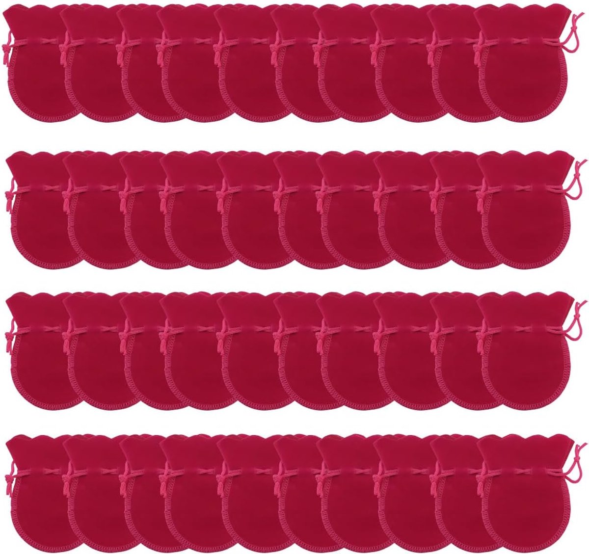 Mini sieradenetuis 9x7 cm - fluwelen tasjes - kalebasvorm - ideaal voor cadeauverpakking - ShopVlot