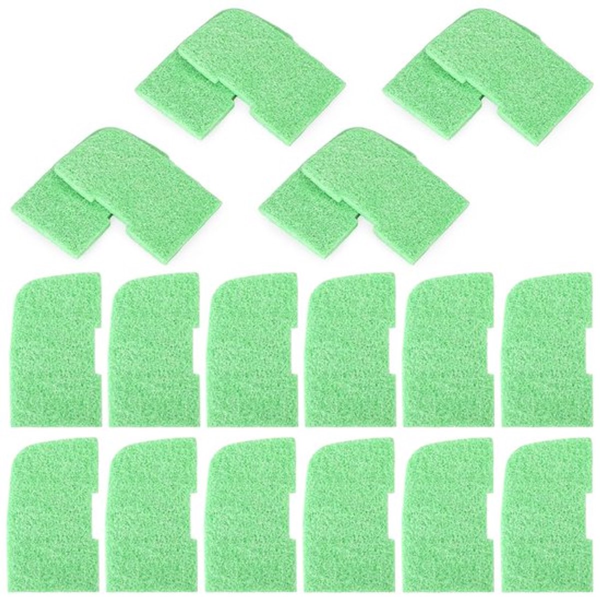 20 stuks fosfaatverwijderingspads, Kanister Media vervangende filterpad voor Fluval 306/307/406/407 aquariumfilters (groen)