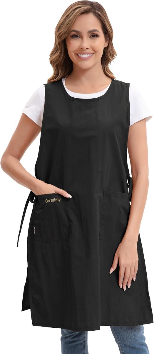 Kookschort Unisex Lang - Met Zakken - Ideaal voor Koken en Bakken - ShopVlot