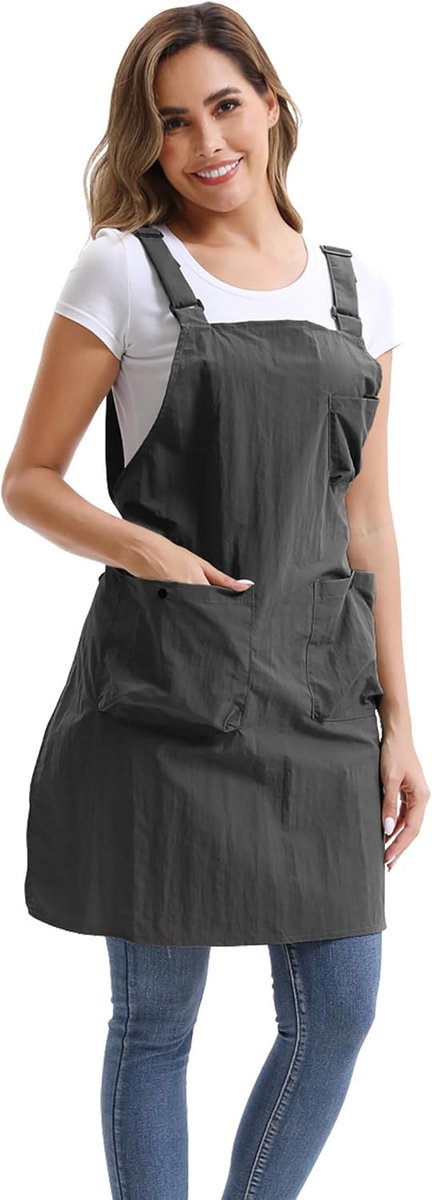 Keuken Schort Waterproof - Unisex met 3 Zakken - Voor Keuken en Tuin - Praktisch en Duurzaam - ShopVlot