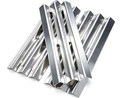 GFTIME branderafdekking 42 x 15.2 cm - roestvrij staal - vervangingsonderdeel - eenvoudig te installeren - ShopVlot