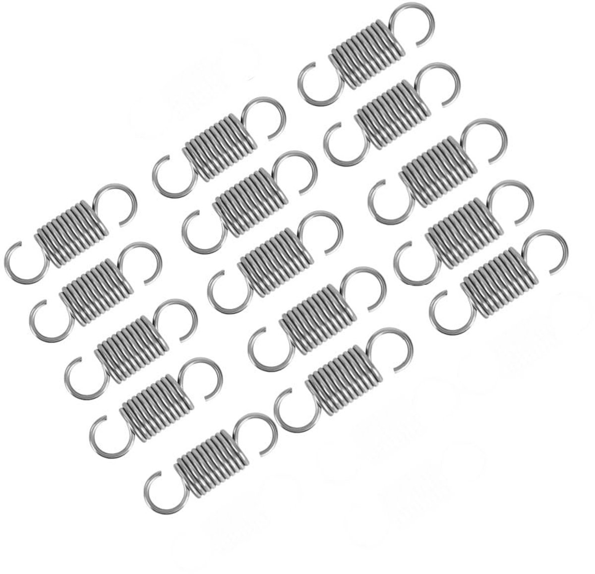 Solidchoice - Set van 15 Spiraalveren met Dubbele Haak