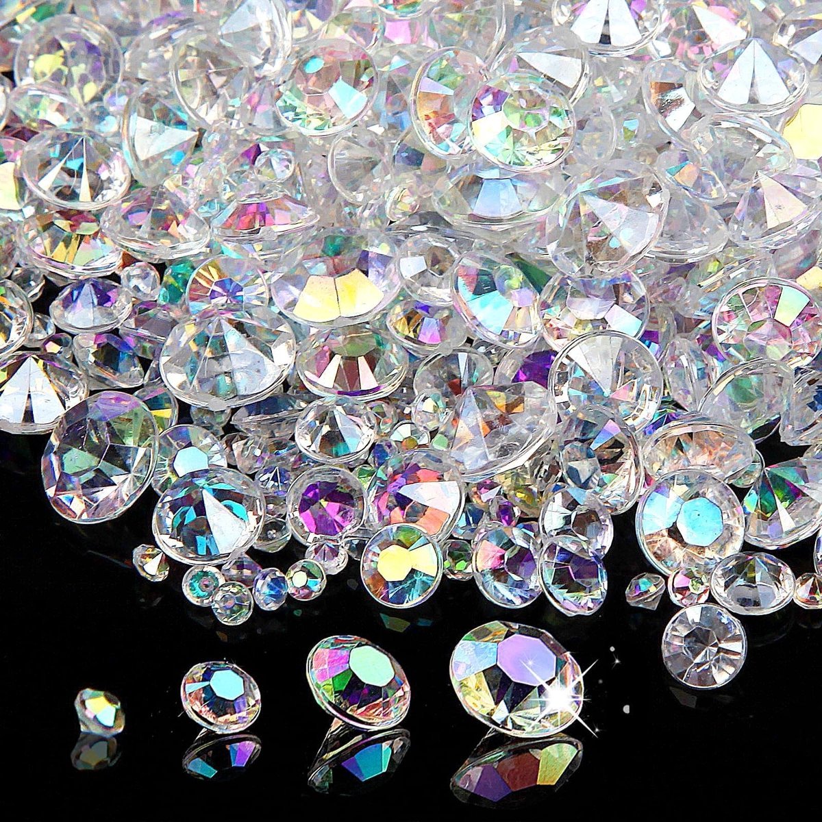 5000 stuks diamantdecoratie, decoratieve stenen doorzichtig strooidecoratie diamanten bruiloft acryl decoratie kristallen strooidecoratie glitter briljanten stenen decoratie voor verjaardag