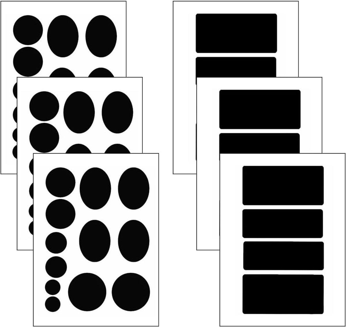 Reparatiepatches 6 stuks - zelfklevend nylon - waterdicht - eenvoudig aan te brengen - ShopVlot