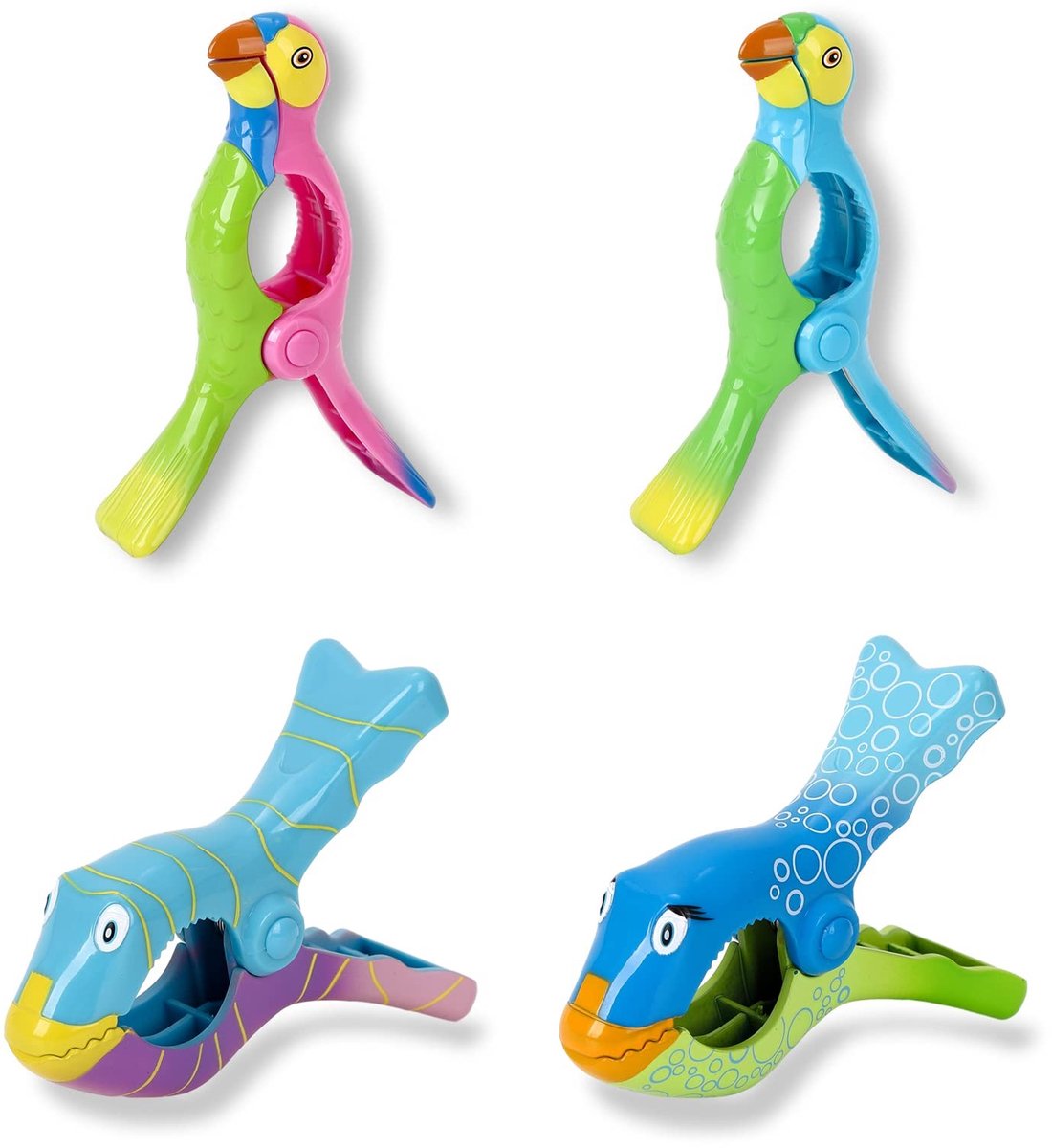 Solidchoice - Set van 4 Winddichte Towel Clips voor Strand en Wasgoed