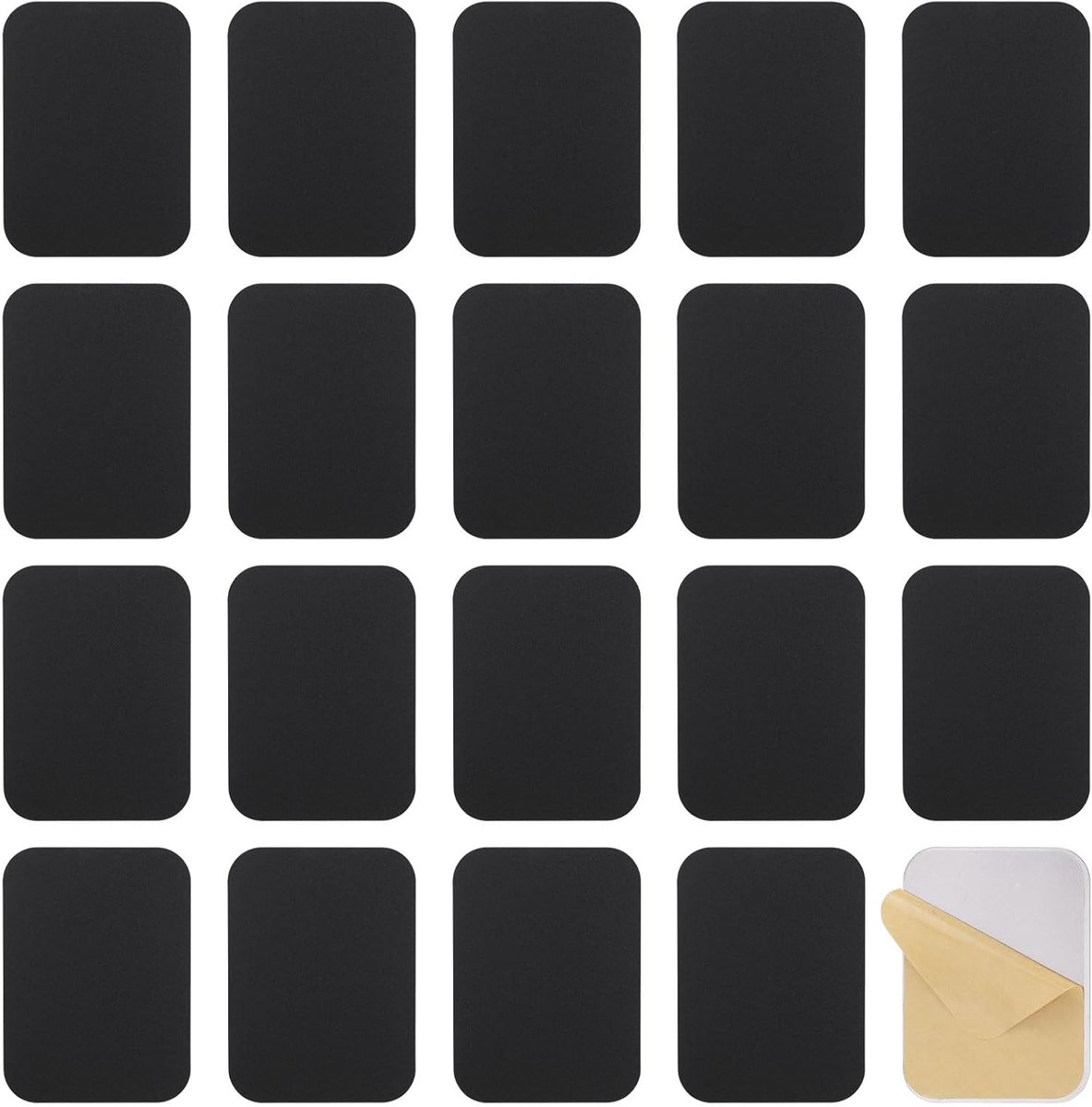 Deurklink covers 20pcs - Zwart 55*75mm - Zelfklevend - Bescherming voor beschadigde sleutelgaten - ShopVlot