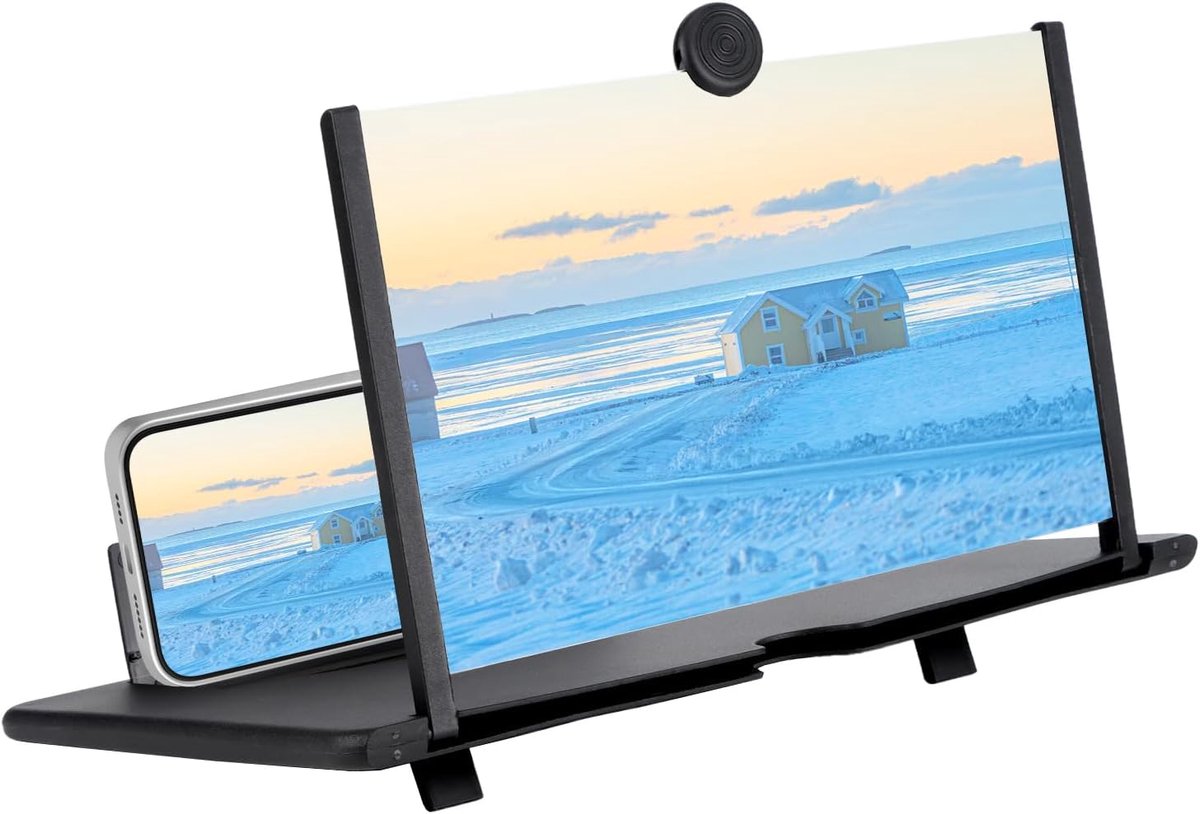 3D telefoon scherm vergrootglas 12 inch - opvouwbaar - anti-straling - voor films en video's - ShopVlot