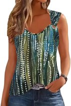 Solidchoice - Dames Mouwloze V-Hals Top voor de Zomer